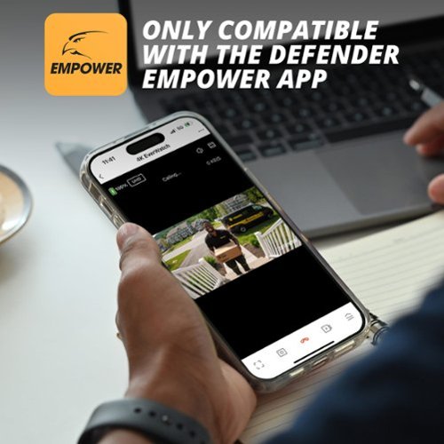 Defender Solar Powered 4K AI Everwatch Wireless Security PTZ Camera with 3W Solar Panel, AI Detection, 3 Pack - White BUY IN EUROPE