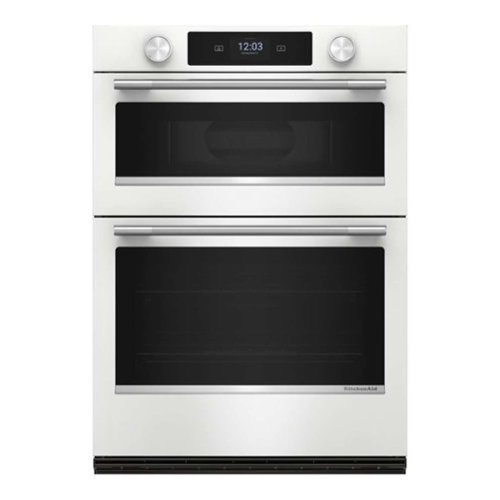 KitchenAid - 30-inch Smart Electric Combo Wall Oven with Assisted Cooking Modes - White