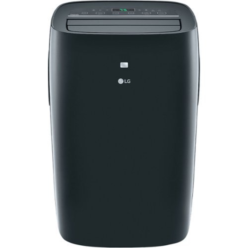 LG - 350 Sq. Ft. 8,000 BTU DOE Smart Portable Air Conditioner - Black-Front_Standard 