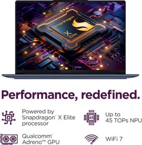 Lenovo Yoga Slim 7x - Copilot+ PC - 14.5 3K 90Hz OLED Touch-Screen Laptop - Snapdragon X Elite - 32GB Memory - 1TB SSD - Cosmic Blue BUY IN EUROPE