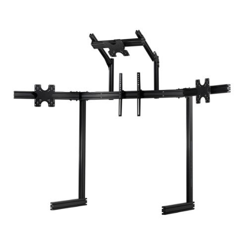 Next Level Racing - Elite Free Standing Quad Monitor Stand Edition - Black-Front_Standard 