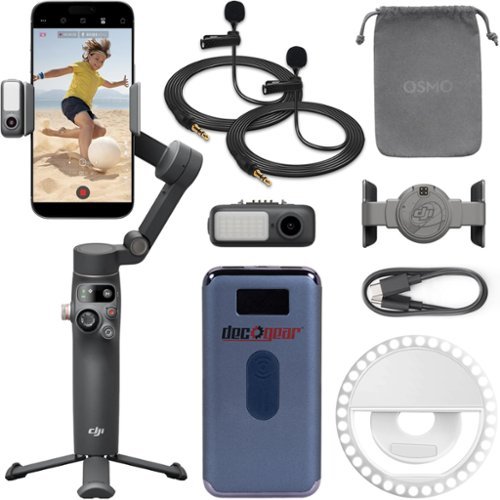 DJI - Osmo Mobile 7P 3-Axis Phone Gimbal Stabilizer for iPhone & Android Bundle-Front_Standard 