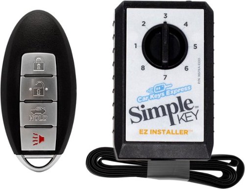 Car Keys Express - Nissan Simple Key - 4 Button Smart Key Remote and programming device - Black