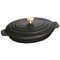 Staub - Cast Iron 9-inch x 6.6-inch Oval Covered Baking Dish - Matte Black-Front_Standard