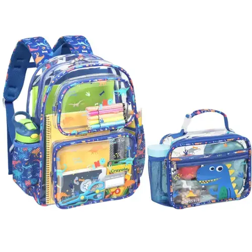 2pcs, A-blue Dinosaur-Backpack & Lunch Bag