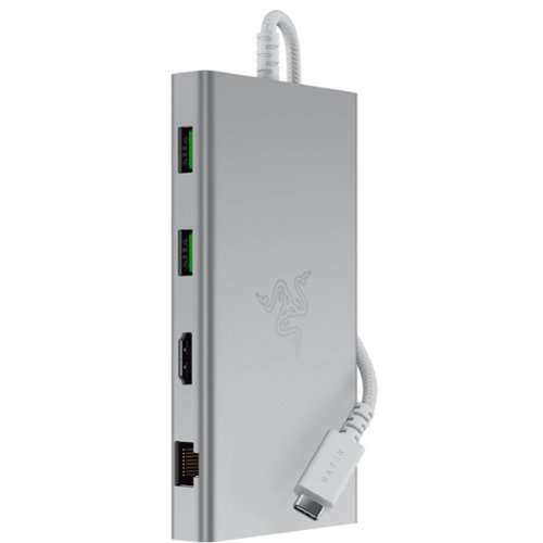 Razer - USB C Dock Station with 11 Ports - Mercury