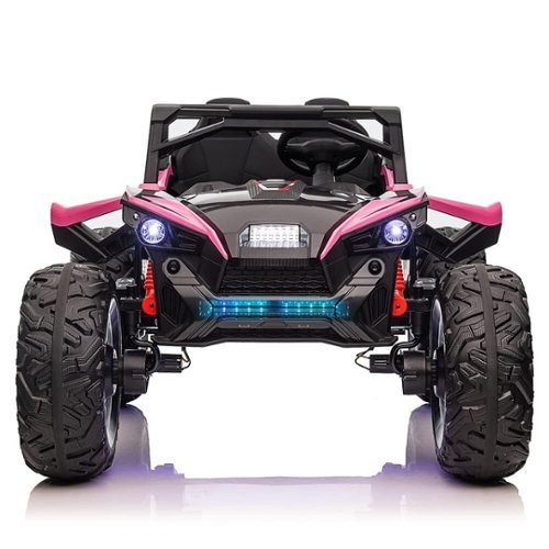 GARVEE - 2 Seaters 24V Kids Ride UTV Car with Remote Control,10AH Battery, 400W Powerful Motors 17" EVA Quiet Wheels-Front_Standard 