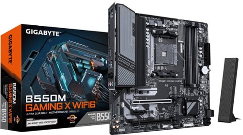 GIGABYTE B550M GAMING X WIFI6E (Socket AM4) AMD B550 Micro-ATX DDR4 Wi-Fi 6 Motherboard - Black WORLDWIDE DELIVERY
