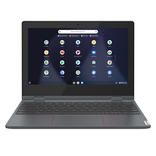  Lenovo - Flex 3 Chromebook 11.6&quot; HD Touch-screen Laptop - Celeron N4020 - 4GB - 64GB eMMC - Abyss Blue