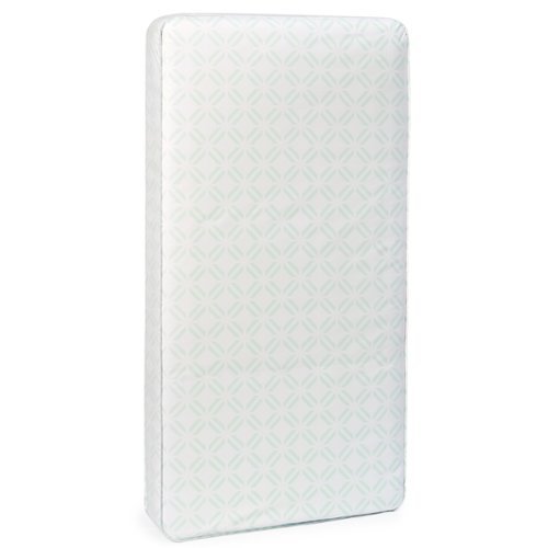 Sealy - Perfect Rest Extra Firm 150 Coils Crib and Toddler Mattress, Waterproof - Blue-Front_Standard 