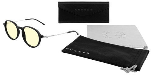GUNNAR - Loop Computer Glasses with Blue Light Reduction, Amber Lenses - Onyx Mercury