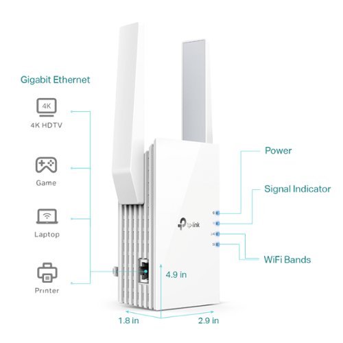 TP-Link AX3000 Dual-Band Wi-Fi 6 Range Extender - White SHOP ONLINE