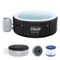 Coleman - Miami 2-4 Person AirJet Inflatable Hot Tub with Cover, 71"x26" - Black-Front_Standard