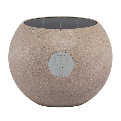 Victrola Zen Outdoor Bluetooth Solar Speaker Stone VOS-1000-STN
