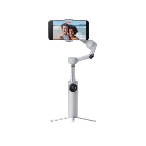 Insta360 Flow 2 AI Tracker Bundle Gimbal Stabilizer for Smartphones - Stone Gray INTERNATIONAL SHIPPING