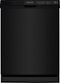 Frigidaire - 24" Front Control Built-In Plastic Tub Dishwasher with MaxDry, 54 dBA - Black-Front_Standard