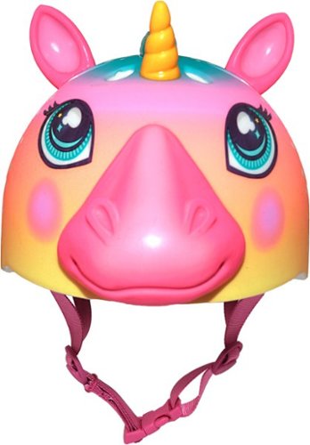 Raskullz Super Rainbow Corn  Helmet for Bike and Scooter - Toddler - Pink Rainbow WORLDWIDE DELIVERY