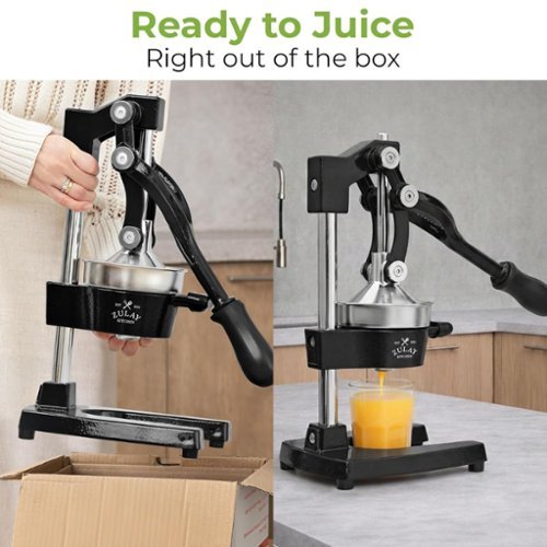 Zulay Kitchen Cast Iron Manual Citrus Press & Orange Squeezer