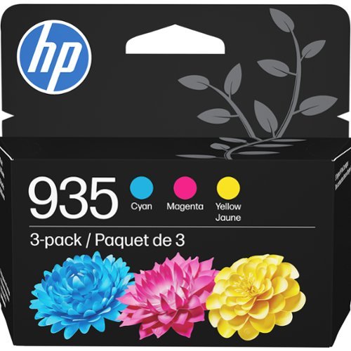 HP - 935 3-Pack Standard Capacity Ink Cartridges + Photo Paper - Cyan/Magenta/Yellow-Front_Standard 