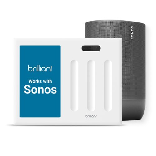 Brilliant Wi-Fi Smart 3-Switch Home Control Panel with Voice Assistant - White BUY IN EUROPE