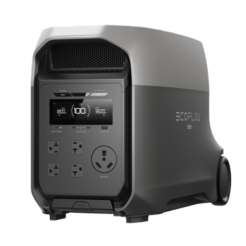 EcoFlow - DELTA 3 Ultra  (3072 Wh Capacity) Portable Power Station - Black-Front_Standard 