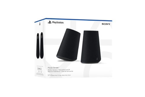 Sony Interactive Entertainment - PULSE Elevate Wireless Speakers Pair for PS5, PC/Mac & Mobile - Black