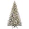 Mr Christmas - Alexa Enabled 7.5' Flocked Prelit Artificial Christmas Tree-Front_Standard