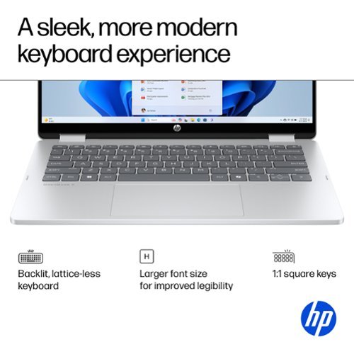 HP OmniBook 5 Flip 2-in-1 14 2K Touch-Screen Laptop - Intel Core 5 - 8GB Memory - 512GB SSD - Glacier Silver GLOBAL SHIPPING