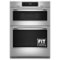 KitchenAid - 30" Smart Built-In Electric Combination Wall Oven with Microwave and Intelligent Cooking Camera - Stainless Steel-Front_Standard