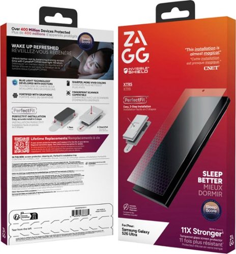 ZAGG Glass XTR 5 Blue Light Glass Screen Protector for Samsung Galaxy S26 Ultra - Clear BUY IN CANADA