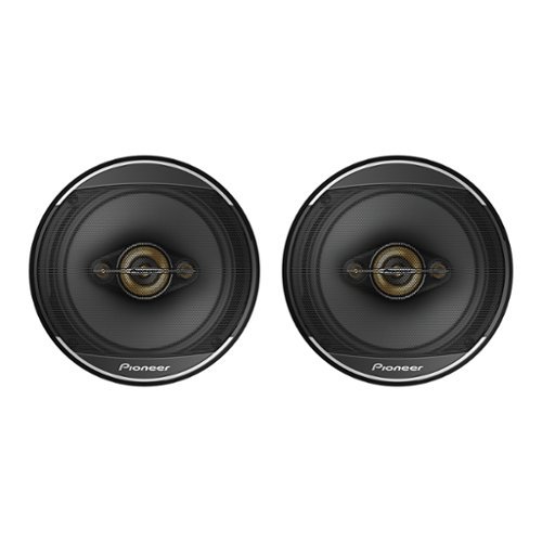 Pioneer - TS-A1681F 6.5" 350W 4-Way Full-Range Coaxial Speakers 2 Pack - Black-Front_Standard 