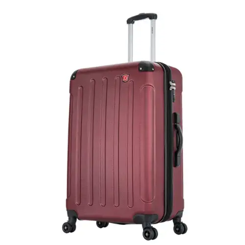 Front. DUKAP - Intely Hardside Spinner Luggage 28" with Integrated Digital Weight Scale - WINE.