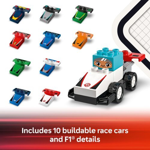 LEGO DUPLO Town F1 Team Race Cars & Drivers Building Toy 10445 WORLDWIDE DELIVERY