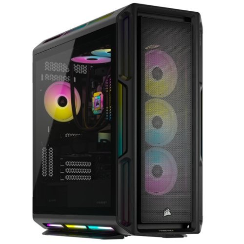 CORSAIR - VENGEANCE a8100 Gaming Desktop - AMD Ryzen 9 7950X - 64GB DDR5 5600 MHz Memory - NVIDIA GeForce RTX 4090 - 4TB SSD - Black-Front_Standard 