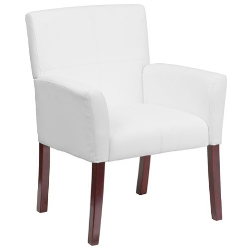 Alamont Home - Taylor  Contemporary Leather/Faux Leather Side Chair - Upholstered - White