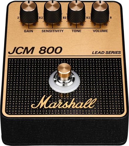 Marshall - JCM800 Overdrive/Distortion Pedal - Black/Gold