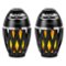 Limitless Innovations - TikiTunes Portable Bluetooth Wireless Speakers (2-Pack) - Black-Front_Standard