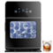 SIMZLIFE - 4 Pcs in 38Mins Clear Ice Ball Maker,150Pcs/day, 2'',Self-Cleaning, Sphere Ice Maker for Whiskey/Brandy - Black-Front_Standard