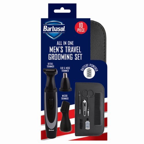 Barbasol - 10pc All In One Grooming Kit - Black-Angle_Standard 