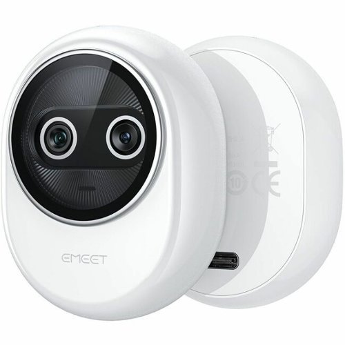 EMEET - Piko+ (White) - Dual-lens Webcam with one 4K 1/2.55" Sony Lens and one AI Assist Lens, Boosting color accuracy-Front_Standard 