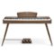Donner music - Donner DDP-80 Wooden Beginner 88 Key Weighted Upright Digital Piano Color - Walnut-Front_Standard