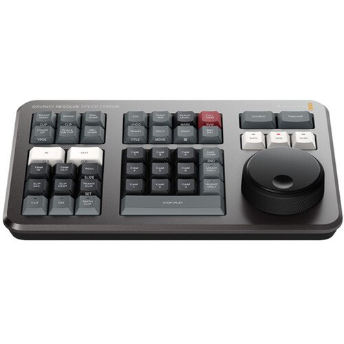 Blackmagic Design - Davinci Resolve Speed Editor with Davinci Resolve Studio (Activation Key) - Gray-Front_Standard 