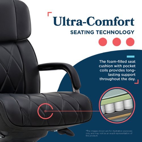 La Z Boy Symphony Executive Mid Back Bonded Leather Office Chair