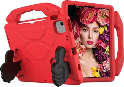 SaharaCase SHOCK KidProof Case for Apple iPad Air 10.9 (4th Generation 2020 and 5th Generation 2022) - Red GLOBAL SHIPPING