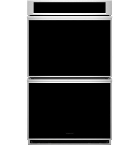 Monogram - Minimalist 30" Smart Built-In Double Electric Convection Wall Oven with No PreHeat Air Fry and Digital Recipe Box - Stainless Steel