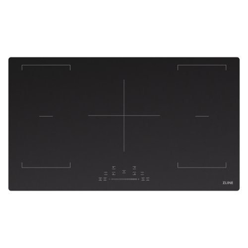 ZLINE - 36 in. Built-In Induction Cooktop with Anti-Scratch Glass and 5 Elements - Black