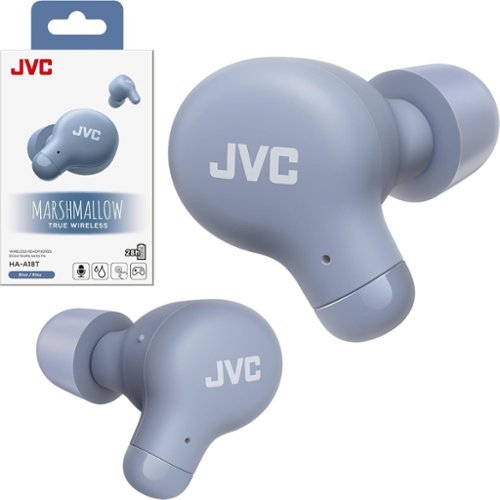 JVC - Marshmallow True Wireless Earbuds HAA18TA - Blue-Front_Standard 
