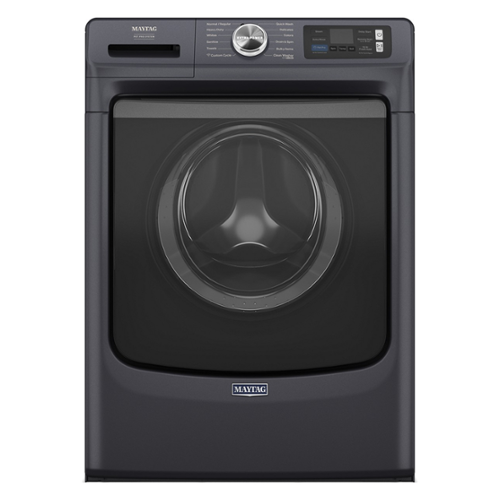 Maytag - 5.0 Cu. Ft. High-Efficiency Smart Front Load Washer with Steam and Pet Pro System - Midnight Steel