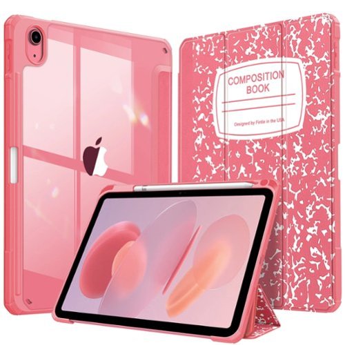 Kitcheniva - Protective Clear Case For iPad (A16) 11th 11” 2025/iPad 10th 2022 Shockproof Cover 10.9” - Pink White-Front_Standard 