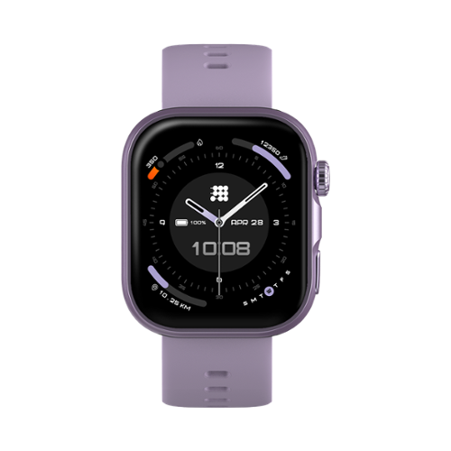 Cubitt - VIVA 2 Smartwatch / Fitness Tracker with 1.85" Touch AMOLED Screen - Purple - (2025)-Front_Standard 